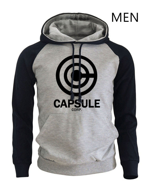 Men's Dragon Ball Print Fleece Hoodie