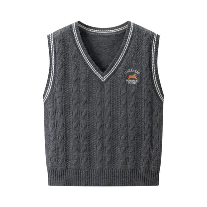 Women's Casual Fur-Collar Sweater Vest