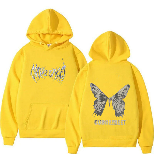 Hip Hop Butterfly Hoodie Streetwear