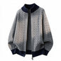 Stand Collar Knit Cardigan
