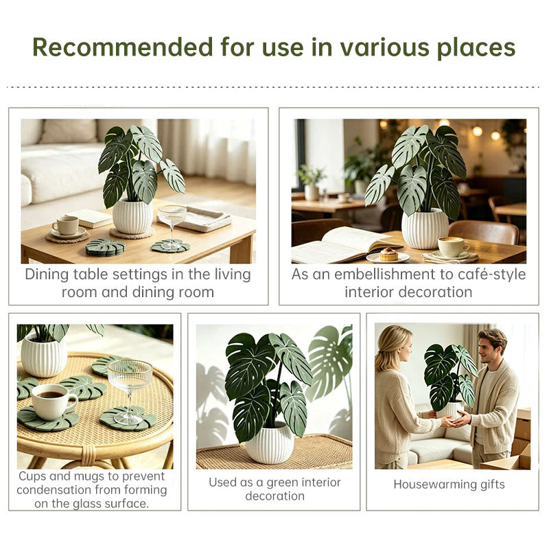 Monstera Leaf 3D Printed Coasters