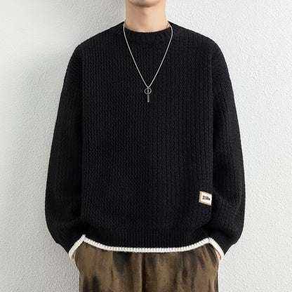 Men's Designer Style Thickened Loose Soft Knit Sweater