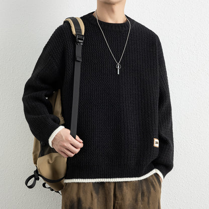 Men's Designer Style Thickened Loose Soft Knit Sweater