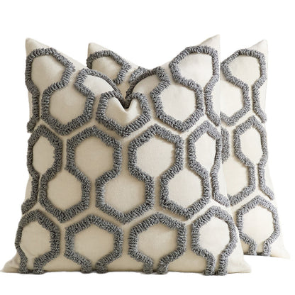 Honeycomb Tufted Cushion Cover
