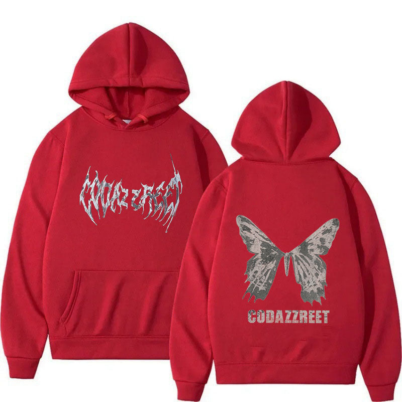 Hip Hop Butterfly Hoodie Streetwear