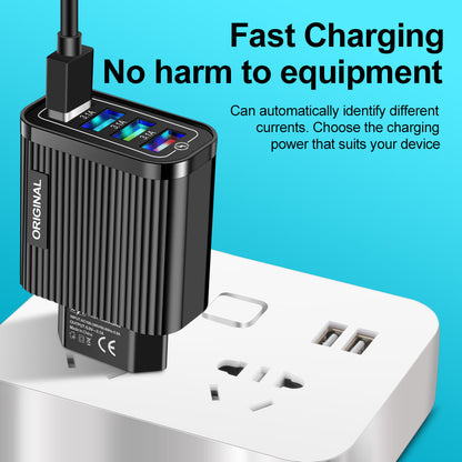 Luminous 4 USB mobile phone charging head