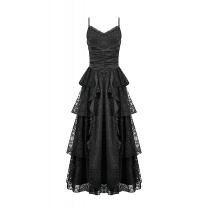 Robe gothique en satin et dentelle Dark in Love