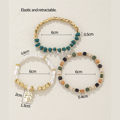 Vintage Pearl Ornamental Stone Bracelet