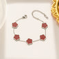 Parthenocissus Grass Flower Titanium Steel Bracelet