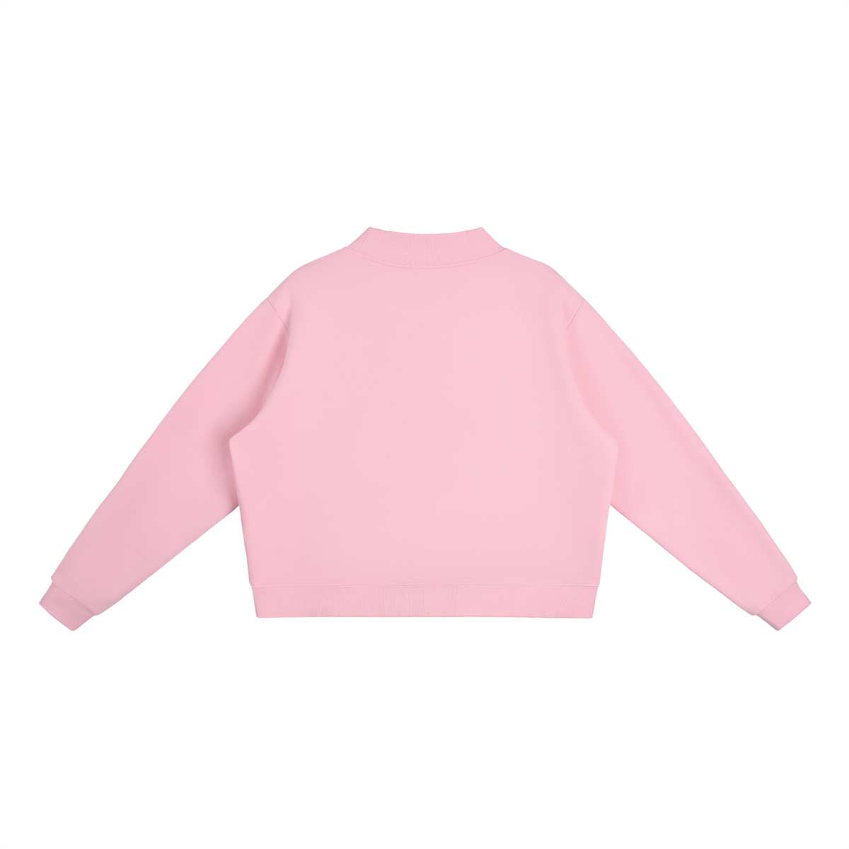 Waran Fleece Mock-Neck Crew Sweatshirt