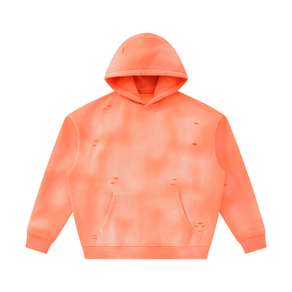 Unisex Sunfade Frayed Fleece Hoodie 350GSM