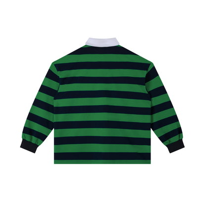 Waran Color Block Stripe Polo Shirt