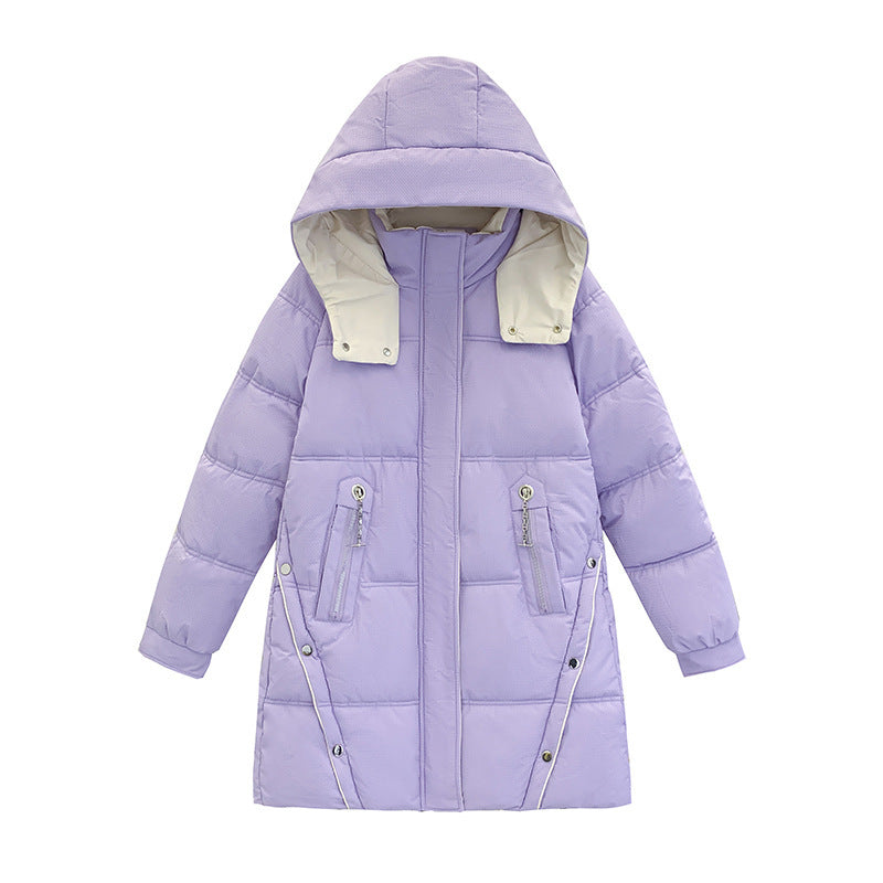 Women's down Coat Mid-length Thickened