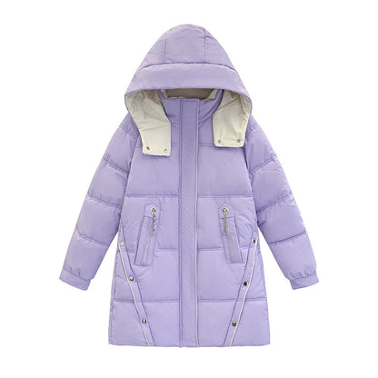 Women's down Coat Mid-length Thickened