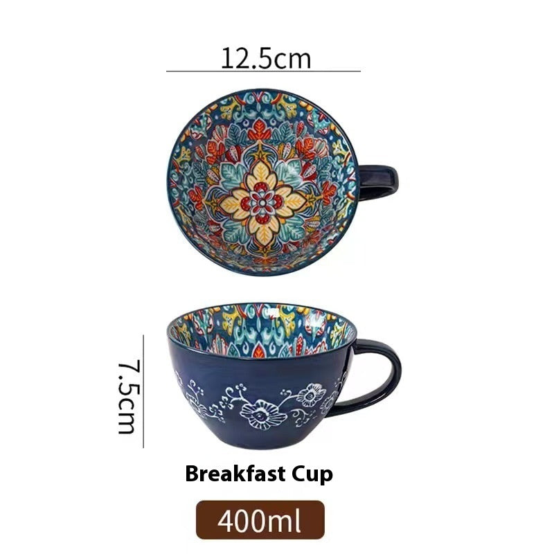 Ceramic Cup Cute Appearance Home Drinking Cup Hand Painted