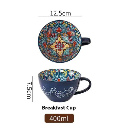 Ceramic Cup Cute Appearance Home Drinking Cup Hand Painted