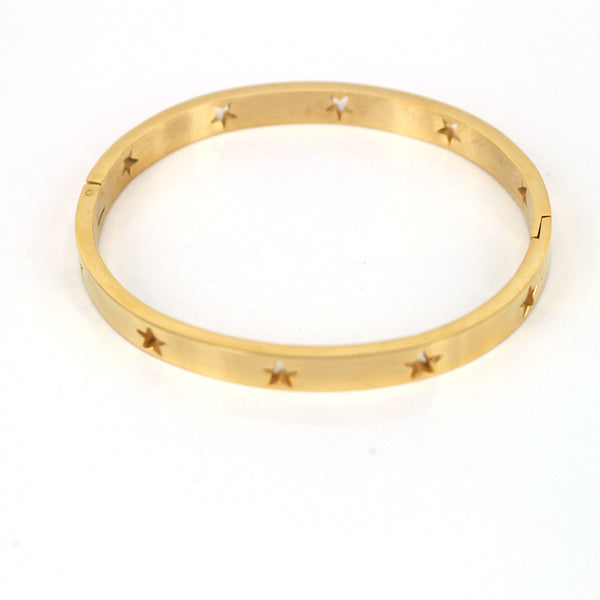 Simple Stainless Steel Hollow XINGX Bracelet - Stuffs & Savers