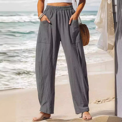 Women's Cotton Linen Casual Pants