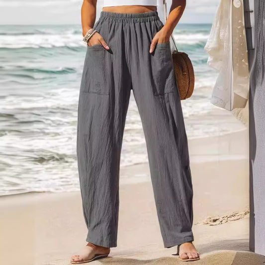 Women's Cotton Linen Casual Pants
