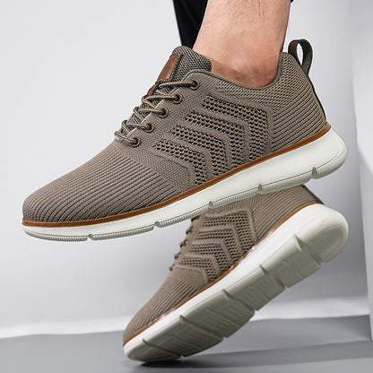 Mens Lace-up Mesh Sneakers