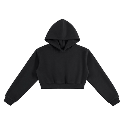 Womens Cropped stringless Hoodie
