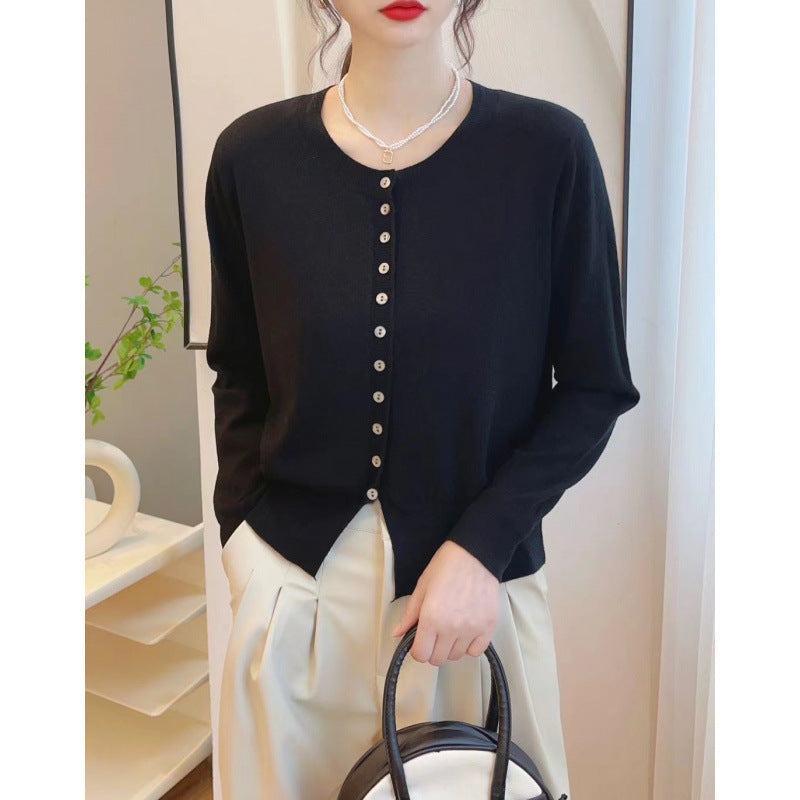Knitted Sweater Small Cardigan Women