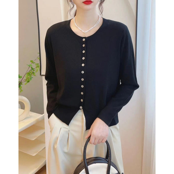 Knitted Sweater Small Cardigan Women