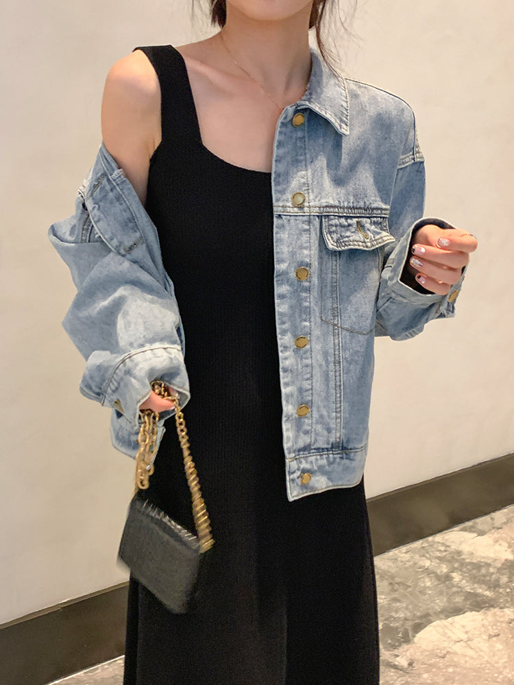 Bottoming Knit Suspender Dress