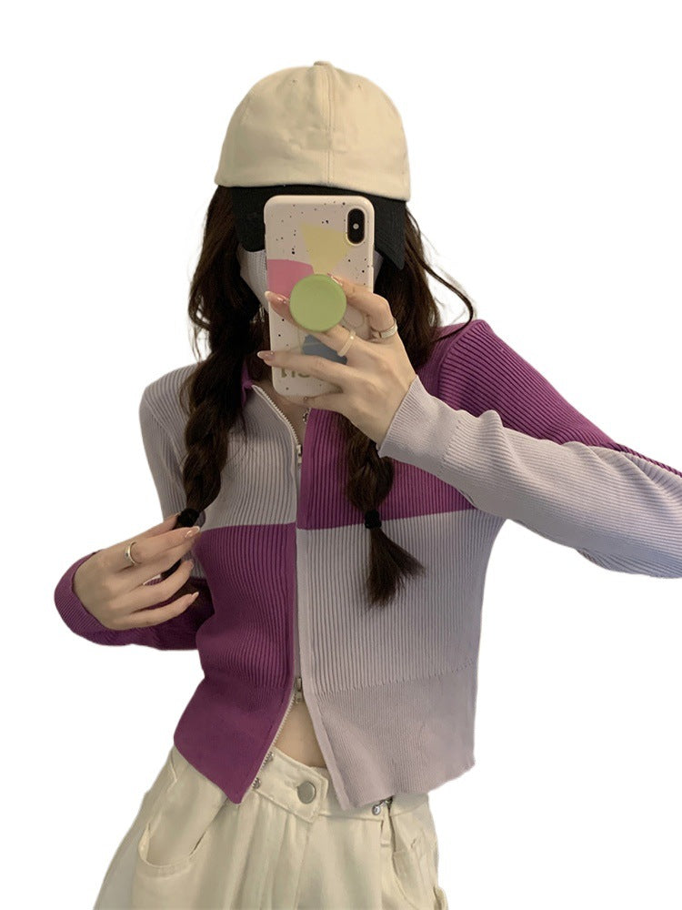 Women's Slim-Fit Versatile Short Knitted Cardigan