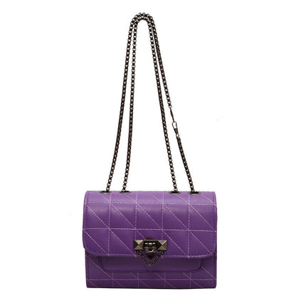 Sac bandoulière femme, Chaîne, Verrou, Sac messager mode
