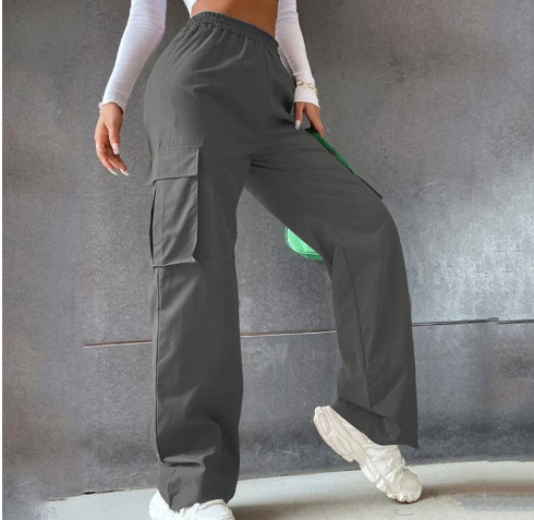 High Waist Wide Leg Straight trousers