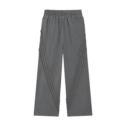 Snow Washed Tape Raw Edge Sweatpants