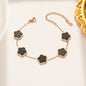 Parthenocissus Grass Flower Titanium Steel Bracelet