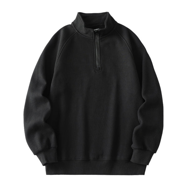 Mens Stand-collar Fleece Sweatshirt - Stuffs & Savers
