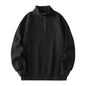 Mens Stand-collar Fleece Sweatshirt