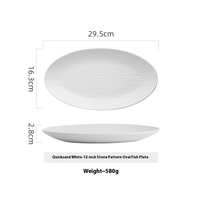 Ceramic Oval Dish plate