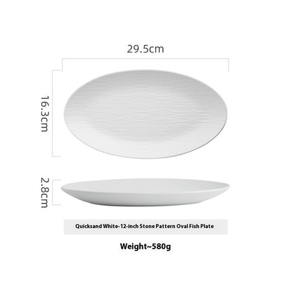 Ceramic Oval Dish plate