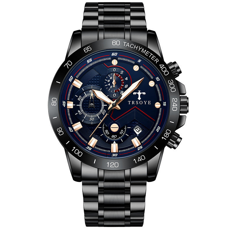 TRSOY Mens Waterproof Quartz Watch