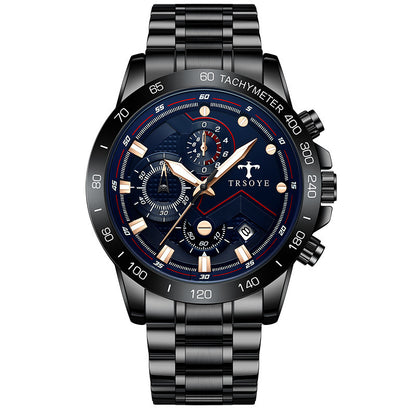 TRSOY Mens Waterproof Quartz Watch
