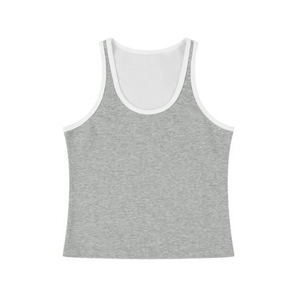 Women's Color Block Cropped Tank Top 220GSM