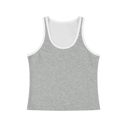 Women's Color Block Cropped Tank Top 220GSM