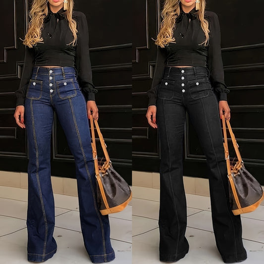 Women's slimfit Stretch Flared Pants
