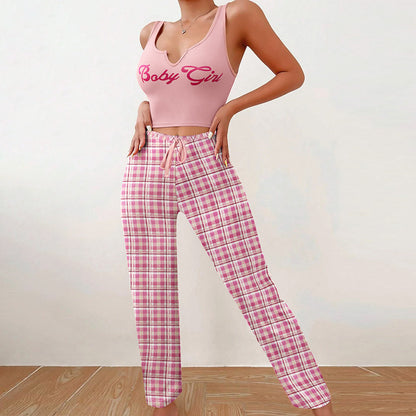 Women’s 2-Piece Plaid Pajama Set