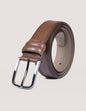 Ceinture formelle marron texturée