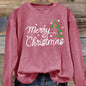 Women's Crew Neck Long Sleeve Top | Merry Christmas