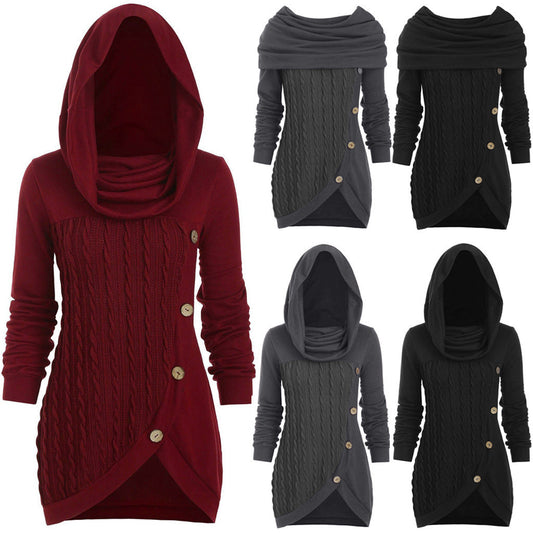 Pull à capuche en polaire rasée