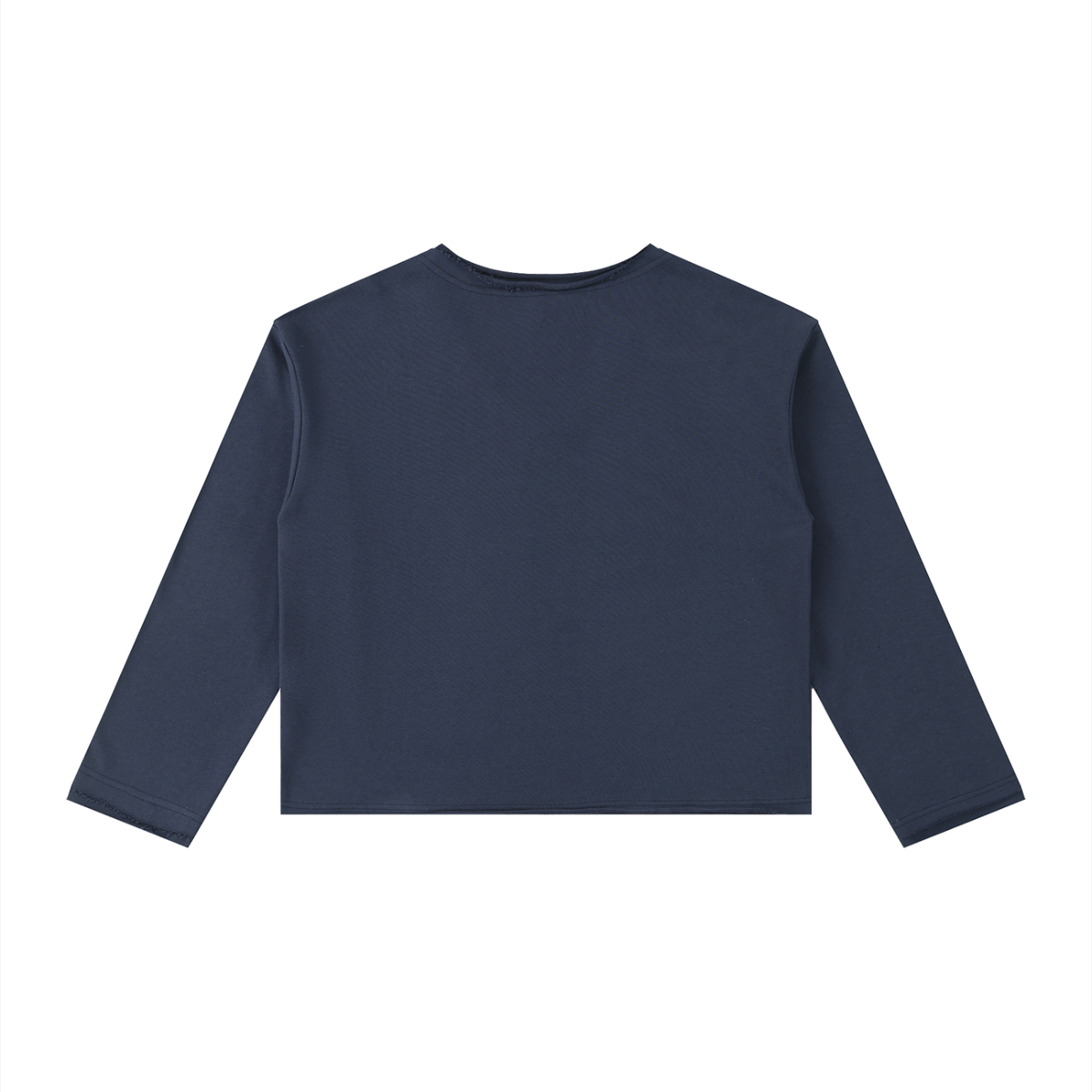 Women's Raw Hem Long Sleeve T-Shirt 310GSM