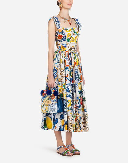 Retro suspender dress