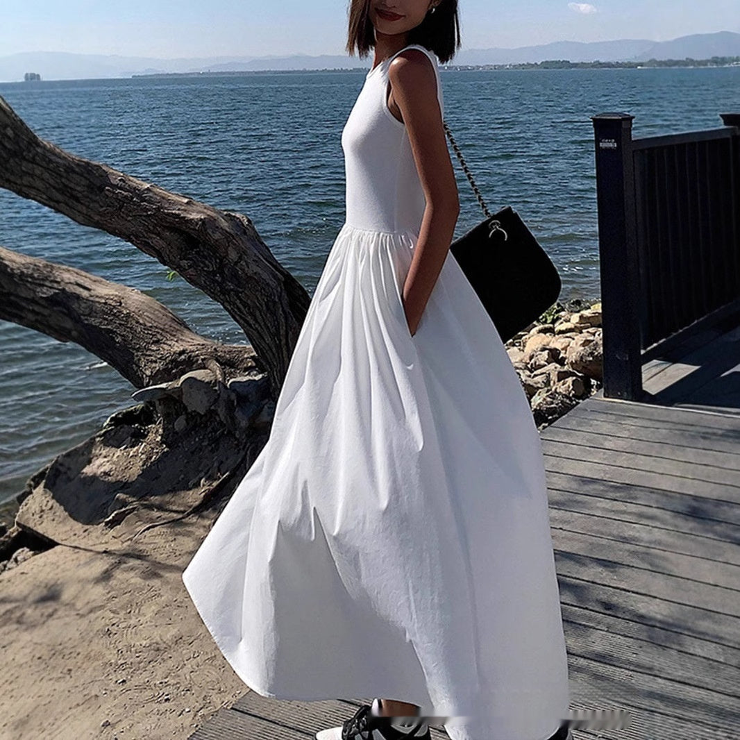 Women’s Sleeveless Slim Fit Long Dress