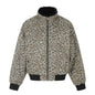 Leopard Print Reversible Stand Collar Cotton Jacket